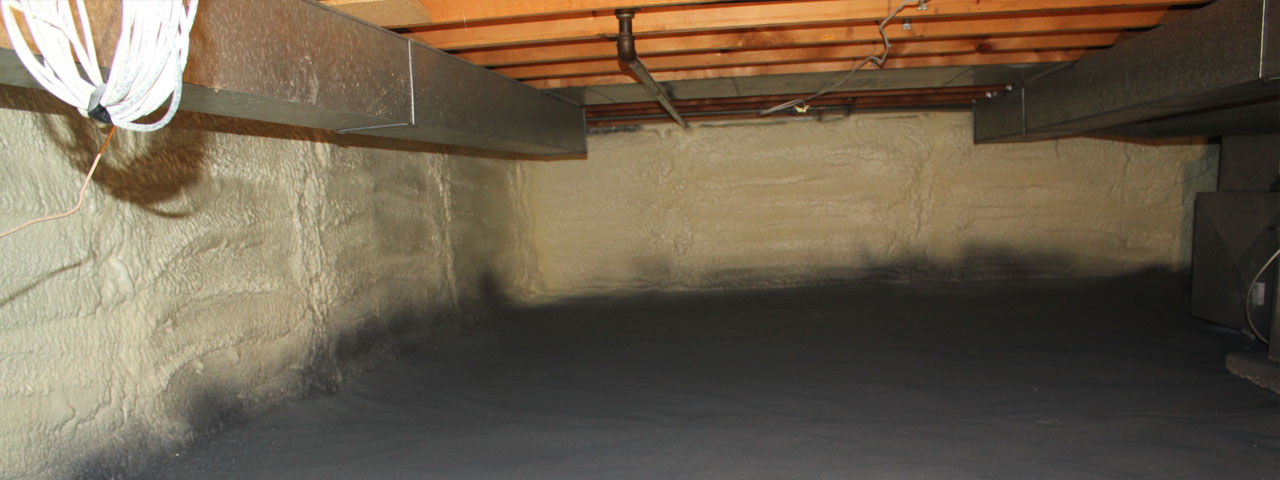 Rapid Falls spray foam insulation for crawl spaces